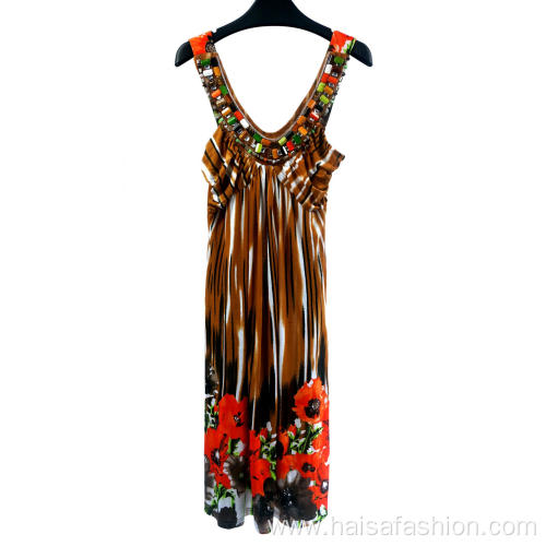 V-neck Condole Vintage Dresses